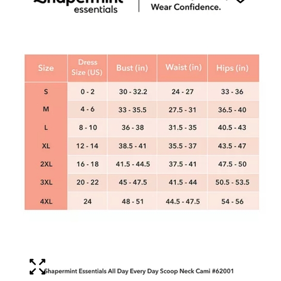 Shapermint WHITE Shapewear Camisole with Seamless Design SZ XXL NEW - Picture 2 of 4